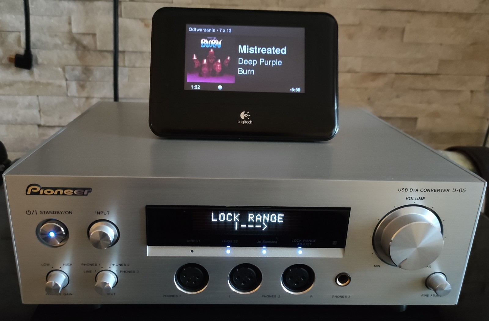 pioneer u 05 wlaczony lock range