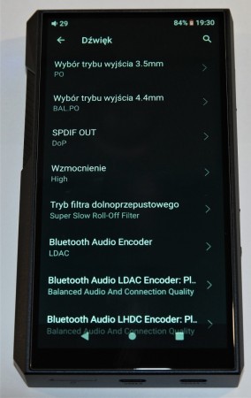 FiiO M23 - ekran 7